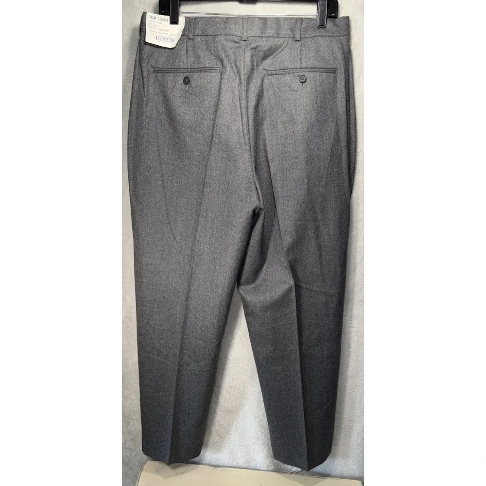 Lands end men's grey‎ dress pants size 34